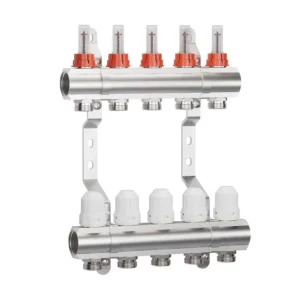 ZL-1125 Brass flowmeter underfloor heating manifold